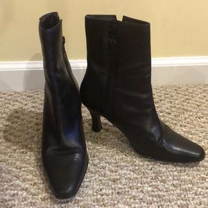 Black Leather bootie